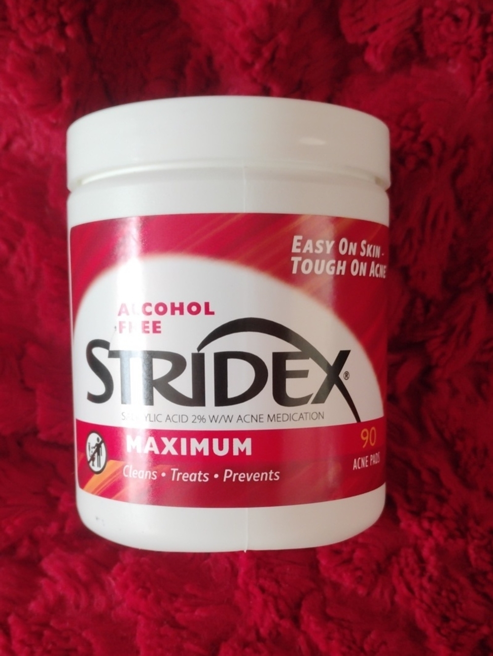 Stridex Maximum Strength 90 Acne Pads Alcohol Free